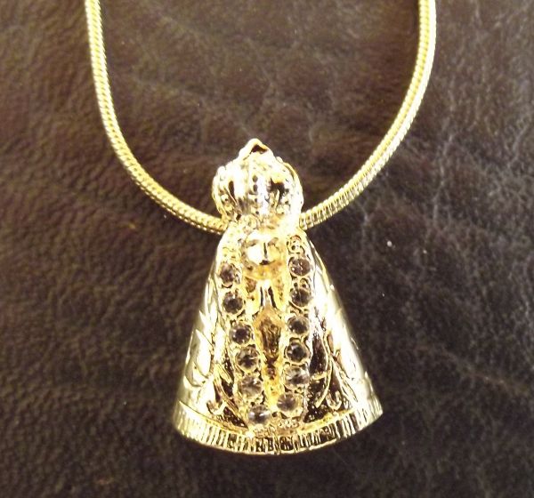 COLAR PINGENTE NOSSA SENHORA COM ZIRCONIA